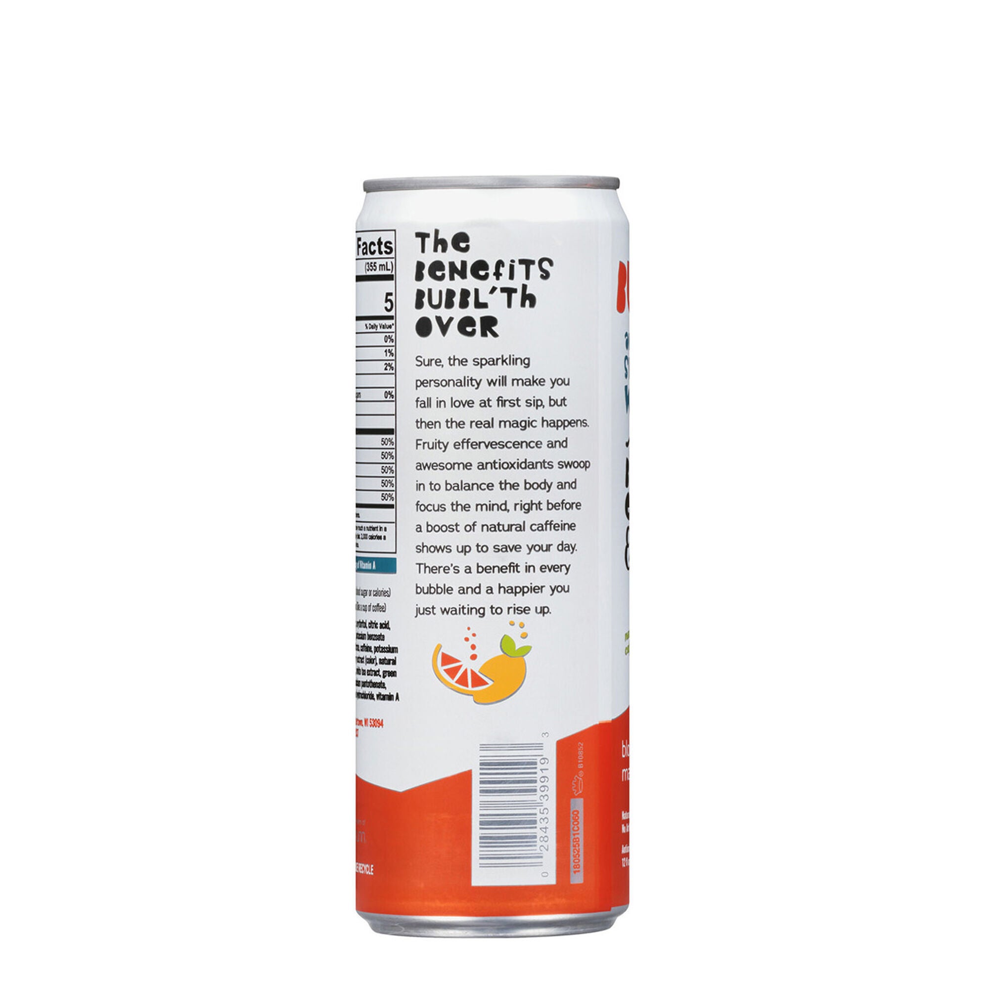 Antioxidant Sparkling Water, Blood Orange Mango Mingl'r - 12oz. (12 Cans)